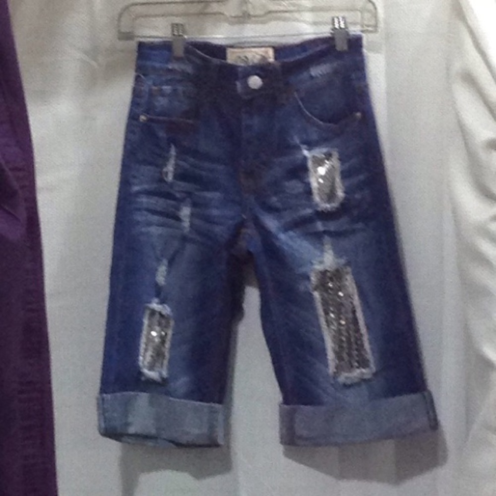 Sequin shorts